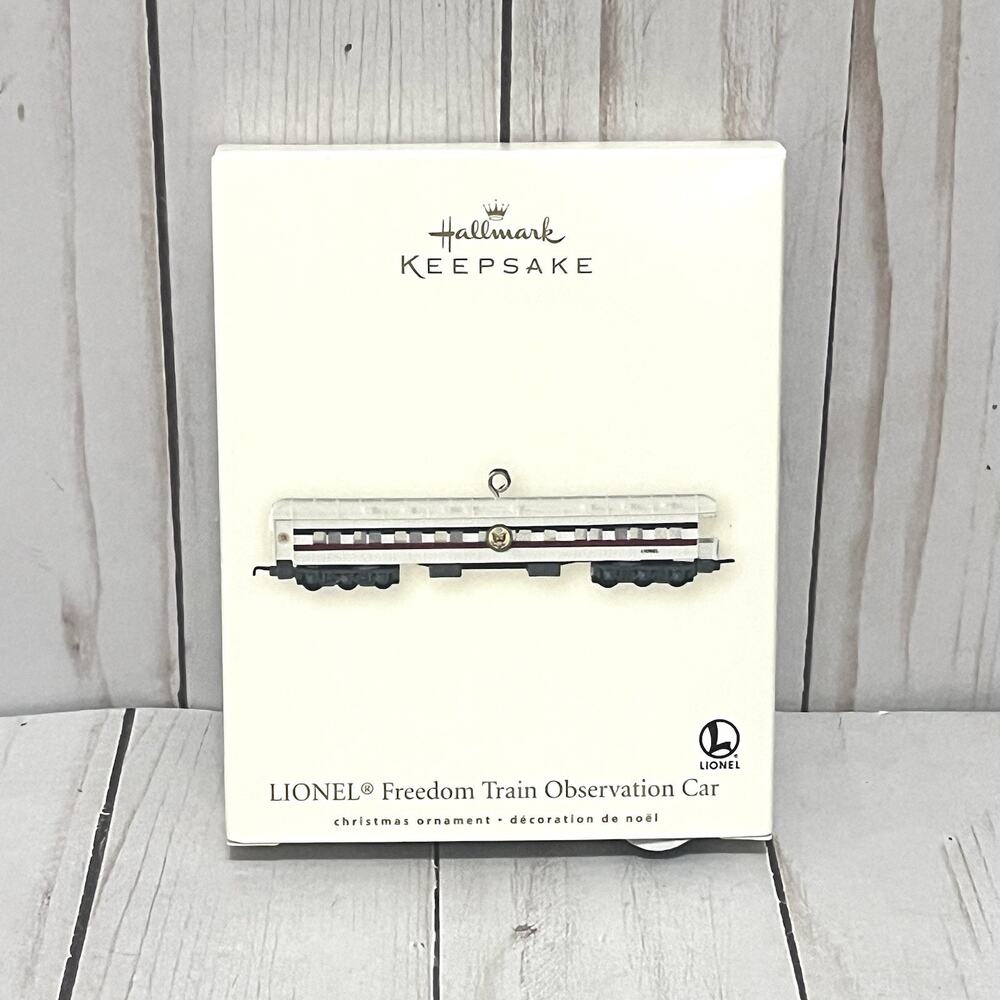 LIONEL Freedom Train Observation Car Locomotive Train Hallmark Keepsake 2007